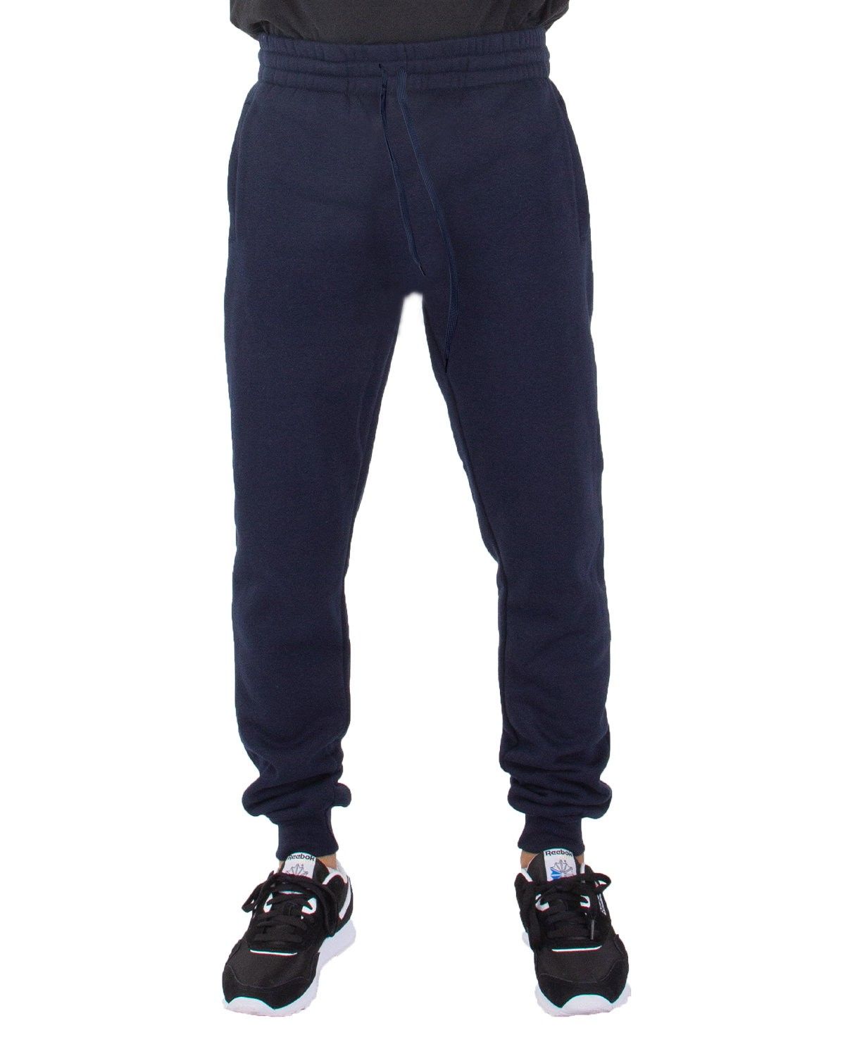 Shaka Wear Mens Fleece Jogger Pants in Navy