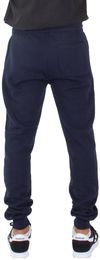 Am image of a Custom Shaka Wear Mens Fleece Jogger Pants in Navy!