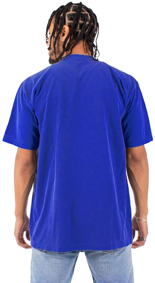 An image of a Custom Shaka Wear Garment Dyed Crewneck T Shirt in Royal!