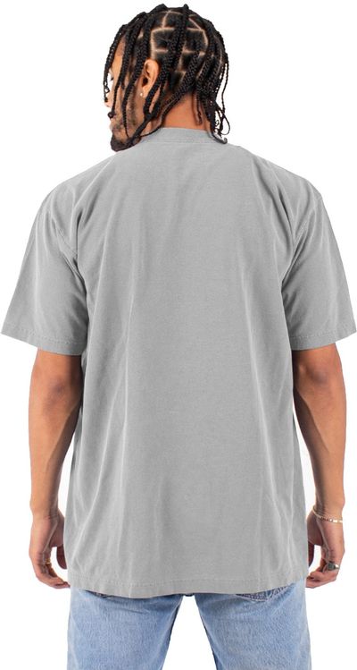 Am image of a Custom Shaka Wear Garment Dyed Crewneck T Shirt in Cement!