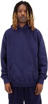Am image of a Custom Shaka Wear Mens Los Angeles Garment Dyed Hooded Sweatshirt in Navy!