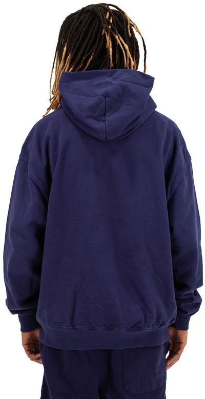 Am image of a Custom Shaka Wear Mens Los Angeles Garment Dyed Hooded Sweatshirt in Navy!