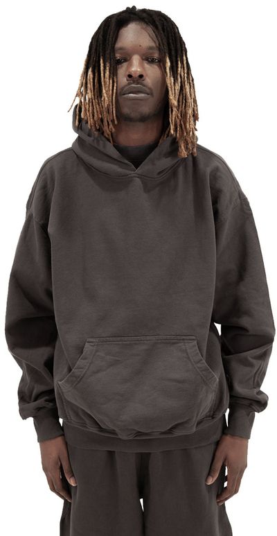 Am image of a Custom Shaka Wear Mens Los Angeles Garment Dyed Hooded Sweatshirt in Shadow!