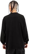 Am image of a Custom Shaka Wear Mens Garment Dyed Long Sleeve T Shirt in Black!