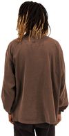 Am image of a Custom Shaka Wear Mens Garment Dyed Long Sleeve T Shirt in Mocha!