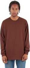 Am image of a Custom Shaka Wear Adult 7.5 oz Max Heavyweight Long Sleeve T Shirt in Brown!