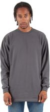 Am image of a Custom Shaka Wear Adult 7.5 oz Max Heavyweight Long Sleeve T Shirt in Dark Grey!