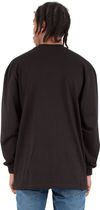 Am image of a Custom Shaka Wear Adult 7.5 oz Max Heavyweight Long Sleeve T Shirt in Black!