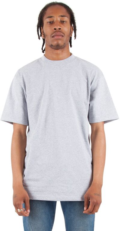 Am image of a Custom Shaka Wear Adult 7.5 oz Max Heavyweight T Shirt in Heather Grey!