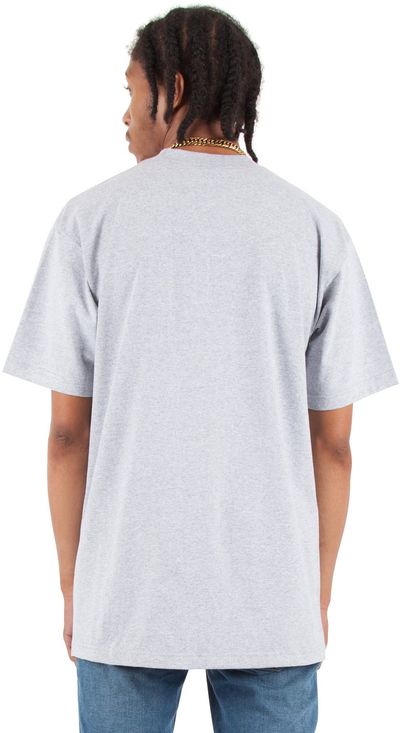 Am image of a Custom Shaka Wear Adult 7.5 oz Max Heavyweight T Shirt in Heather Grey!