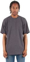 Am image of a Custom Shaka Wear Adult 7.5 oz Max Heavyweight T Shirt in Charcoal Grey Heather!