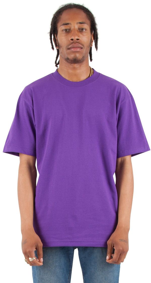 Am image of a Custom Shaka Wear Adult 7.5 oz Max Heavyweight T Shirt in Purple!
