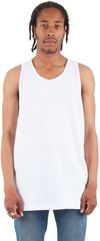 Am image of a Custom Shaka Wear Adult 6 oz Active Tank Top in White!