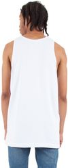 Am image of a Custom Shaka Wear Adult 6 oz Active Tank Top in White!