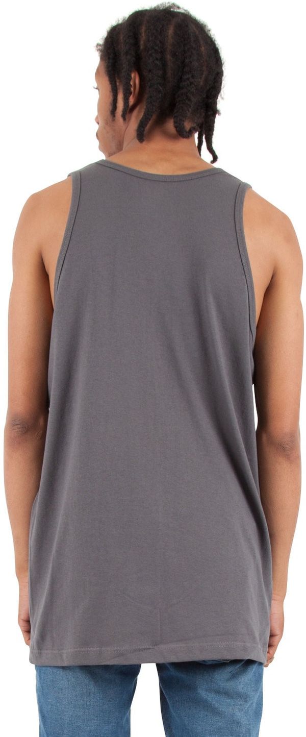 Am image of a Custom Shaka Wear Adult 6 oz Active Tank Top in Dark Grey!