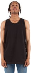 Am image of a Custom Shaka Wear Adult 6 oz Active Tank Top in Black!