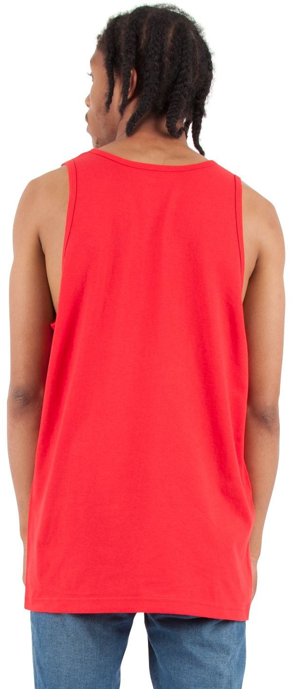 Am image of a Custom Shaka Wear Adult 6 oz Active Tank Top in Red!