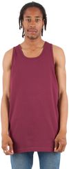Am image of a Custom Shaka Wear Adult 6 oz Active Tank Top in Burgundy!