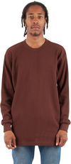 Am image of a Custom Shaka Wear Adult 8.9 oz Thermal T Shirt in Brown!