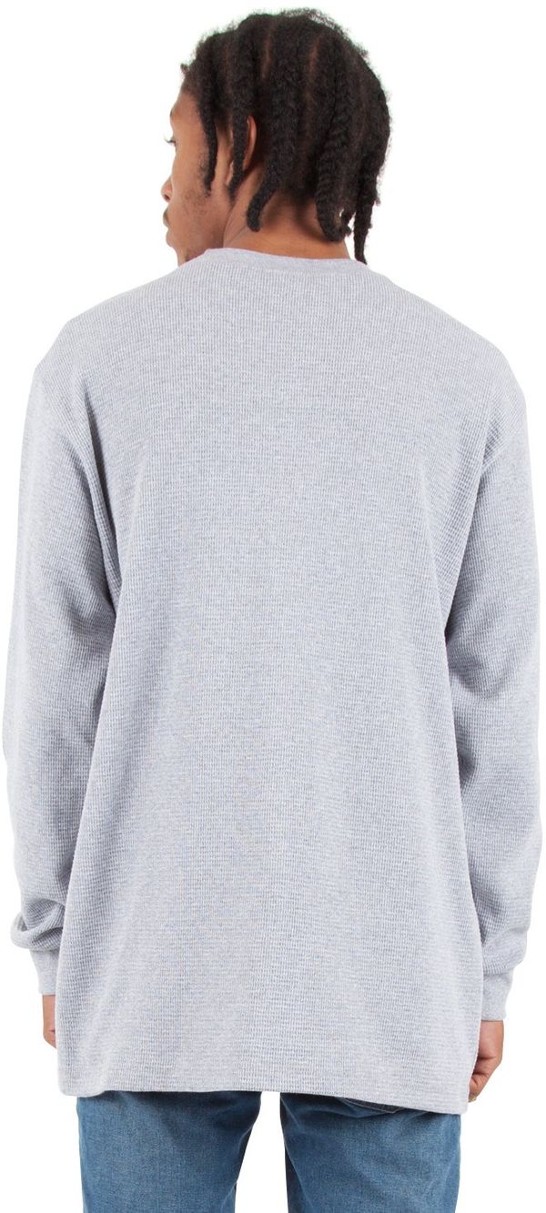 Am image of a Custom Shaka Wear Adult 8.9 oz Thermal T Shirt in Heather Grey!