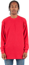 Am image of a Custom Shaka Wear Adult 8.9 oz Thermal T Shirt in Red!