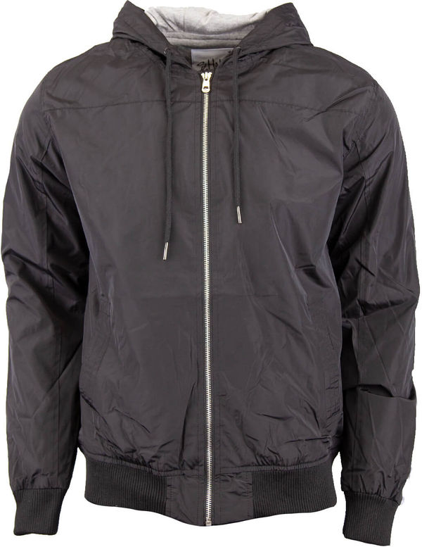 Am image of a Custom Shaka Wear Adult Windbreaker Jacket in Black!