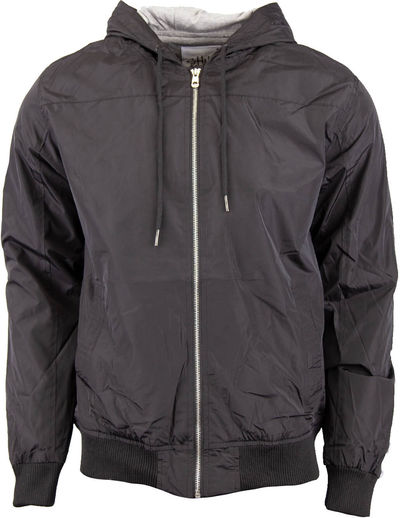 Am image of a Custom Shaka Wear Adult Windbreaker Jacket in Black!