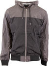 An image of a Custom Shaka Wear Adult Windbreaker Jacket in Grey/Black!