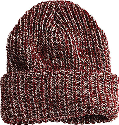 Am image of a Custom Sportsman Chunky Knit in Maroon/Natural!