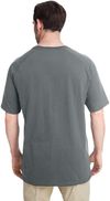 Am image of a Custom Dickies Men 5.5 oz Temp IQ Performance T Shirt in Smoke!