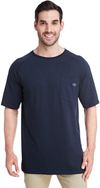 Am image of a Custom Dickies Men 5.5 oz Temp IQ Performance T Shirt in Dark Navy!