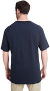 Am image of a Custom Dickies Men 5.5 oz Temp IQ Performance T Shirt in Dark Navy!