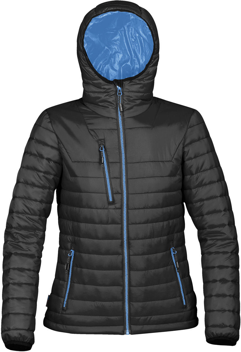 Stormtech Womens Gravity Thermal Jacket in BLACK / MARINE BLUE