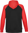 Am image of a Custom Stormtech Mens Omega Zip Hoody in BLACK / BRIGHT RED!