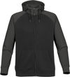 Am image of a Custom Stormtech Mens Omega Zip Hoody in BLACK / CARBON!