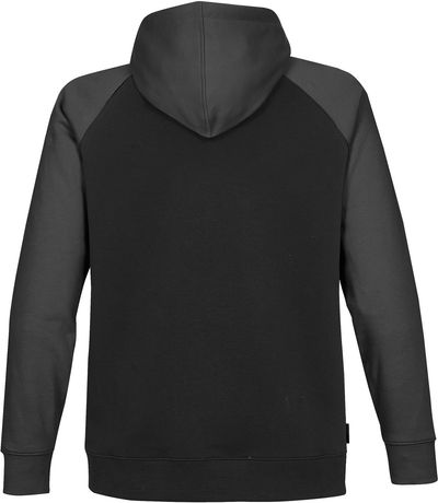 Am image of a Custom Stormtech Mens Omega Zip Hoody in BLACK / CARBON!
