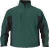 Am image of a Custom Stormtech Youth Crew Bonded Shell in FOREST / BLACK!