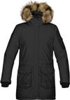 Am image of a Custom Stormtech Womens Explorer Parka in BLACK!