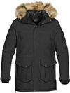 Am image of a Custom Stormtech Mens Explorer Parka in BLACK!
