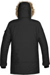 Am image of a Custom Stormtech Mens Explorer Parka in BLACK!