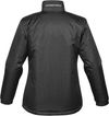 Am image of a Custom Stormtech Womens Axis Thermal Jacket in BLACK / BLACK!