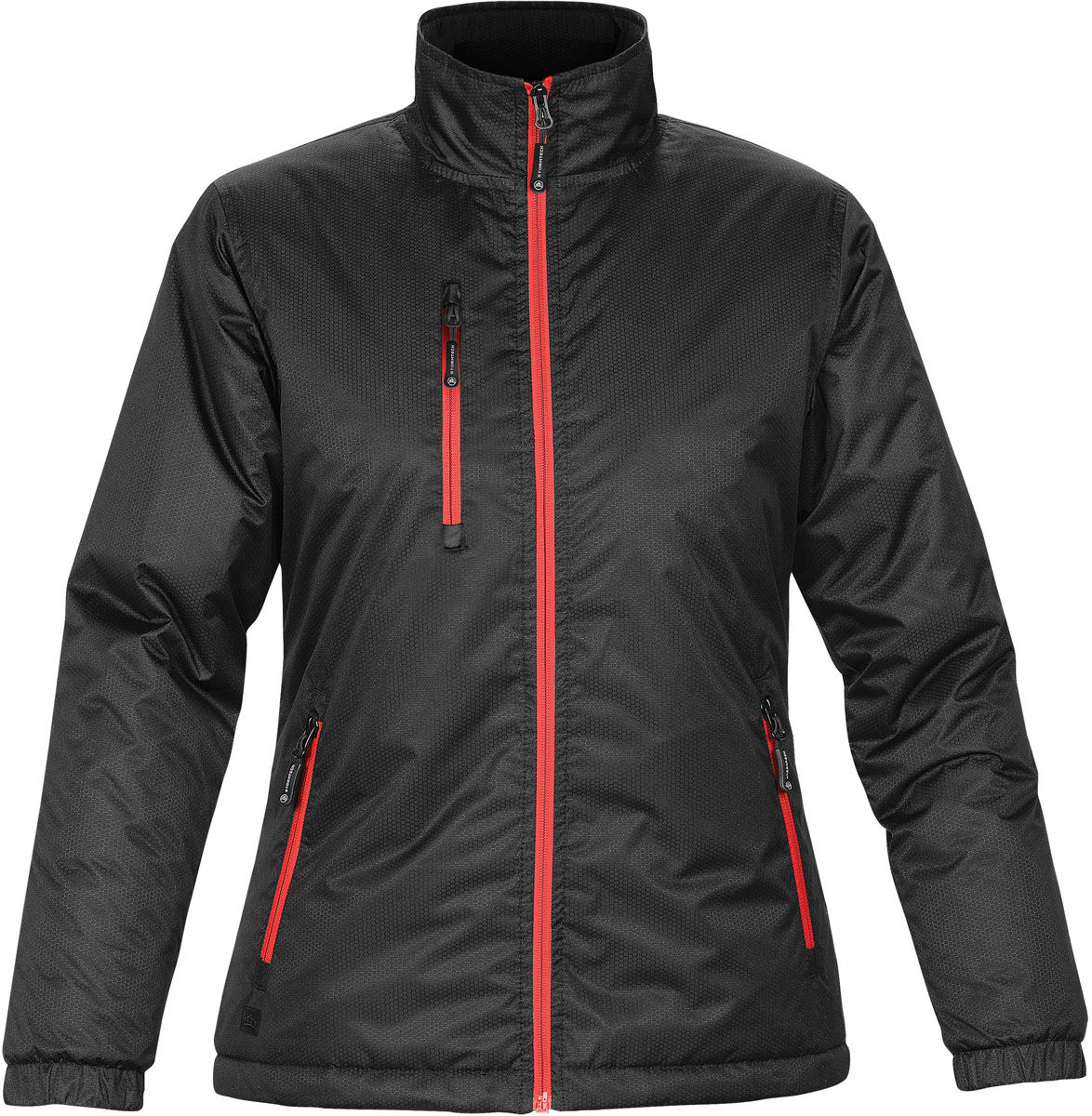 Stormtech Womens Axis Thermal Jacket in BLACK / SPORT RED
