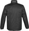 Am image of a Custom Stormtech Mens Axis Thermal Jacket in BLACK / BLACK!