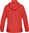 Am image of a Custom Stormtech Womens Nautilus Performance Shell in BRIGHT RED!