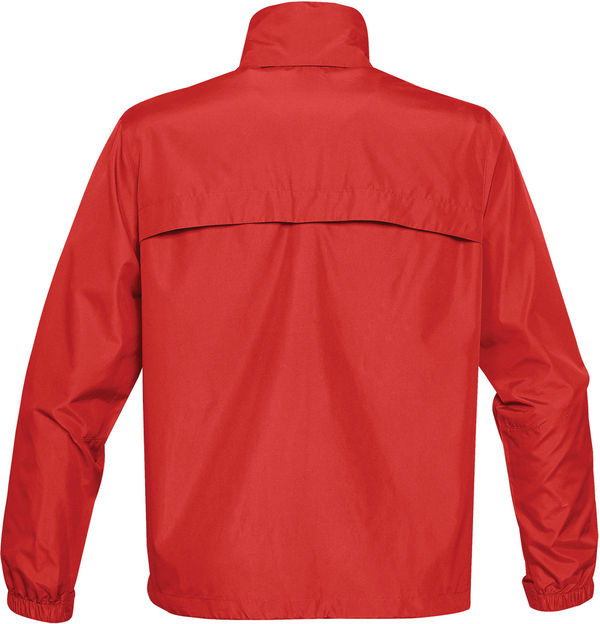 Am image of a Custom STORMTECH MENS NAUTILUS PERFORMANCE SHELL in BRIGHT RED!
