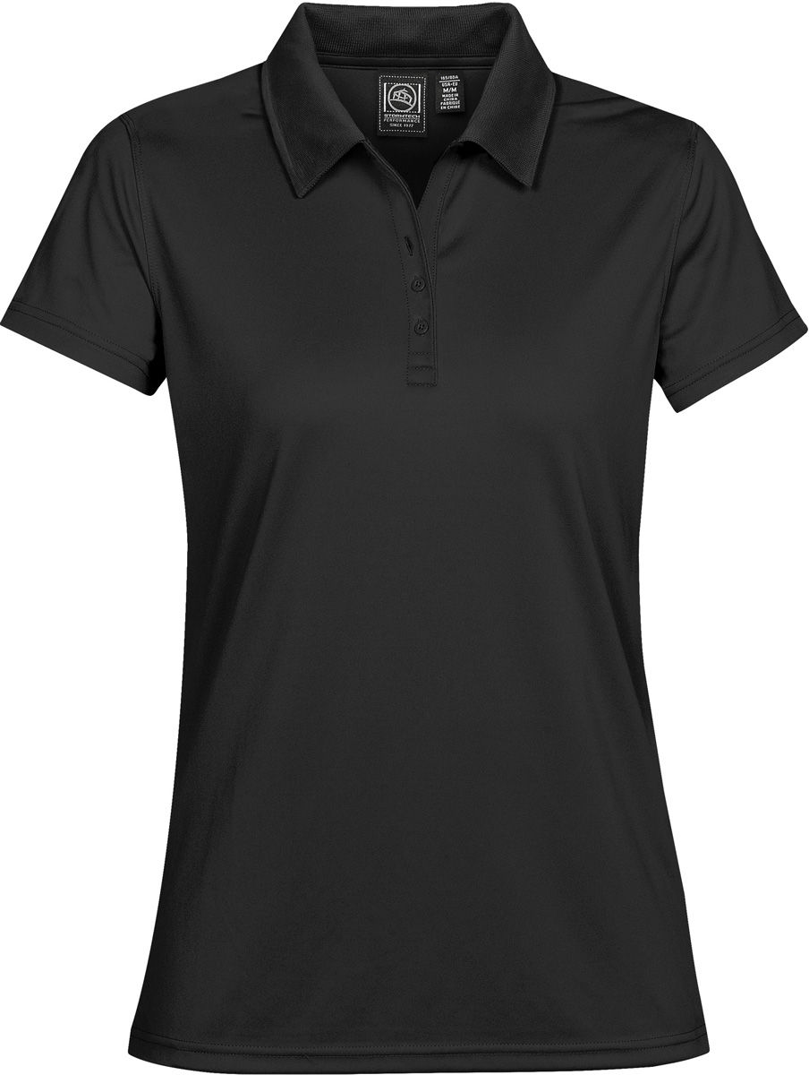 STORMTECH WOMENS ECLIPSE H2X DRY PIQUE POLO in BLACK
