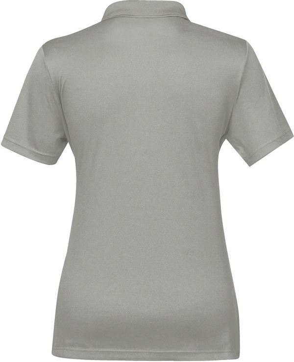 Am image of a Custom STORMTECH WOMENS ECLIPSE H2X DRY PIQUE POLO in COOL SILVER!