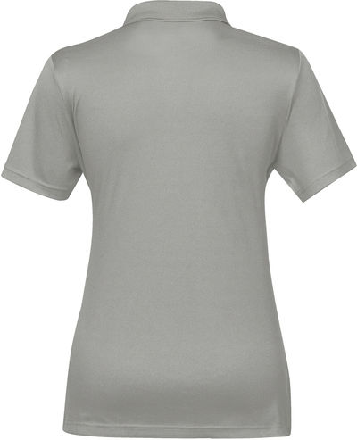 Am image of a Custom STORMTECH WOMENS ECLIPSE H2X DRY PIQUE POLO in COOL SILVER!