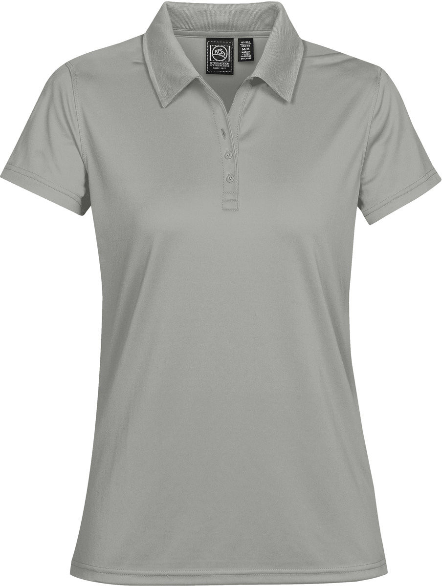 STORMTECH WOMENS ECLIPSE H2X DRY PIQUE POLO in COOL SILVER