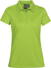 Am image of a Custom STORMTECH WOMENS ECLIPSE H2X DRY PIQUE POLO in KIWI!